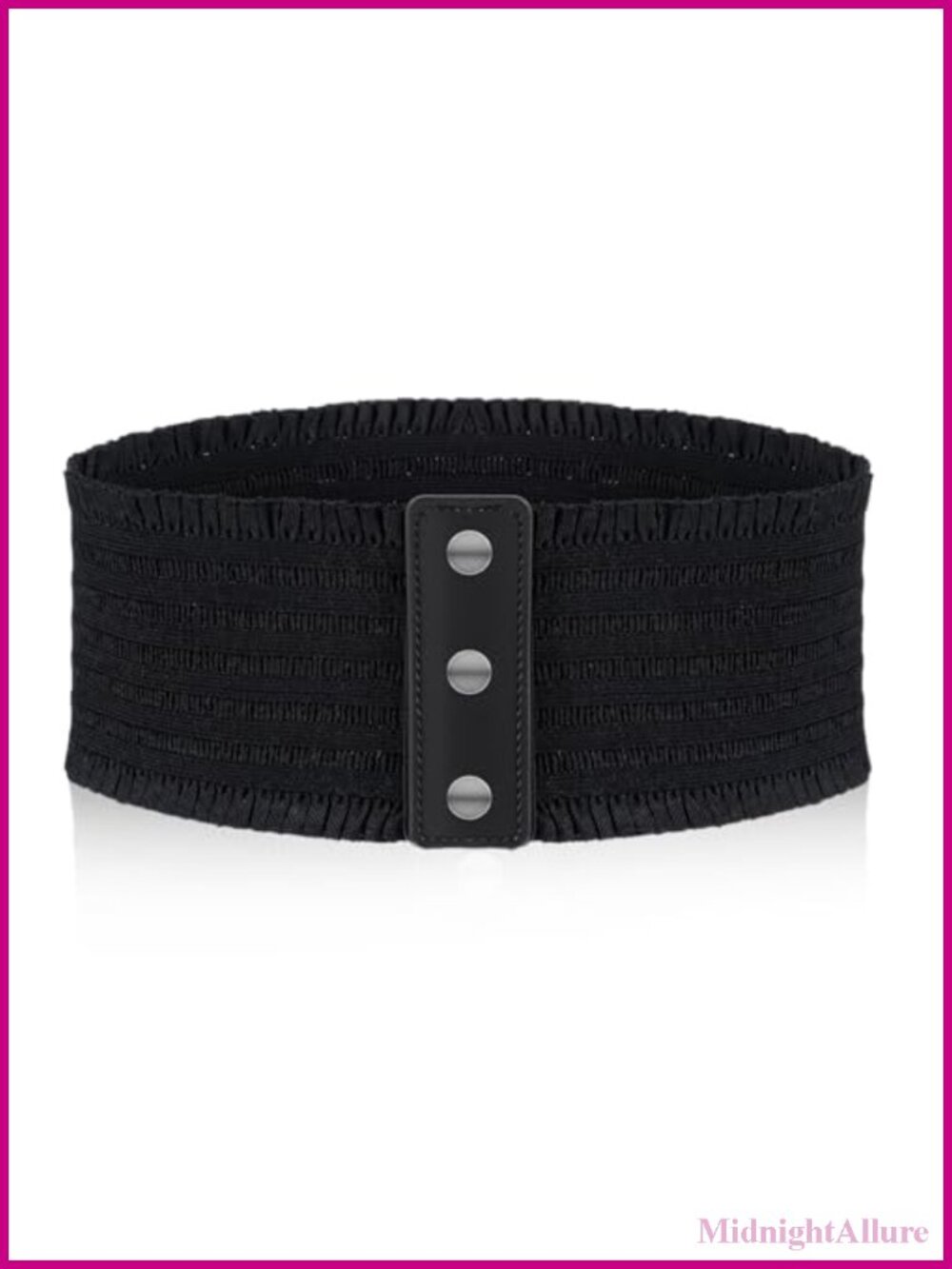 Wide Elastic Stretchy Belt for Women Snap-Button Corset Waistband for Dresses